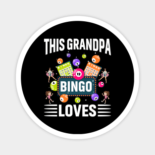 This Grandpa Loves Bingo Magnet